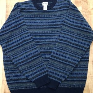 LL Bean 100% Lambs Wool Sweater L